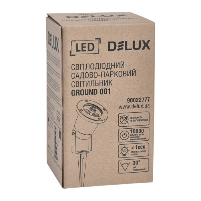 Світильник Delux GROUND 001 LED 3W 5000К 230V IP64 (90022777)