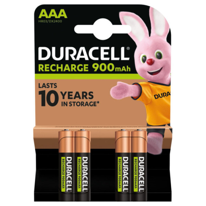 Акумулятор Duracell AAA HR03 900mAh * 4 (5005015)