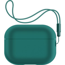 Чохол для навушників Armorstandart Silicone Case with straps для Apple Airpods Pro 2 Dark Green (ARM68612)