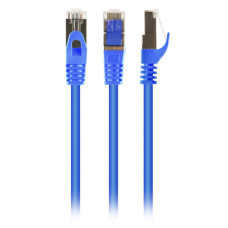 Патч-корд 1м S/FTP Cat 6A CU LSZH blue Cablexpert (PP6A-LSZHCU-B-1M)