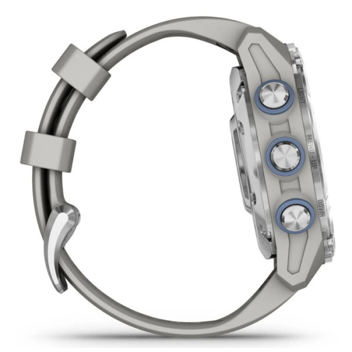 Смарт-годинник Garmin Descent Mk3, 43mm, Passvtd Steel/Fog Gry, Dive Computer, GPS дайвінг комп'ютер (010-02753-04)