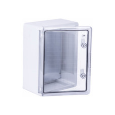 Шафа настінна ADAL PANO 400х300х220, з прозор. двецятами, IP65, Бокс ударостійкий, ABS пластик (111518)