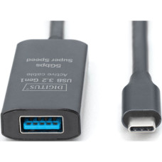 Дата кабель USB 3.2 AF to USB-C 5.0m Gen1 Active 5G Digitus (DA-73110)