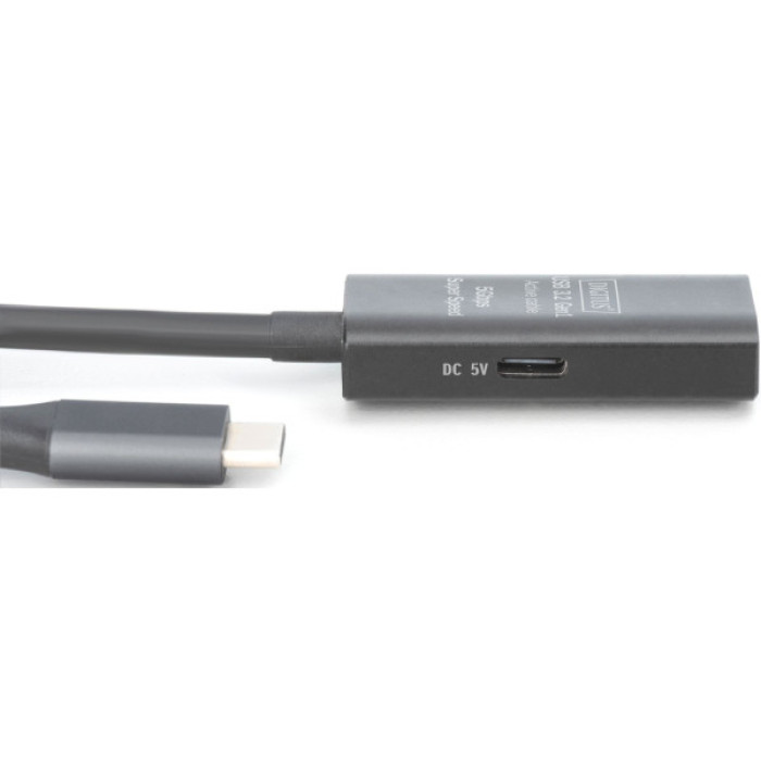 Дата кабель USB 3.2 AF to USB-C 5.0m Gen1 Active 5G Digitus (DA-73110)