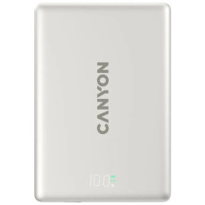 Батарея універсальна Canyon 5000mAh OnPower 500 PD20W Magnetic wireless MagSafe Grey (CNS-CPB500G)