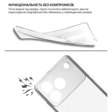 Чохол до мобільного телефона BeCover silicone ZTE Blade A76 4G Transparent (714906)