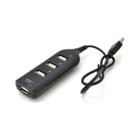 Концентратор Voltronic USB 2.0 to 4xUSB black (DNS-HUB4-OB)