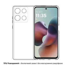 Чохол до мобільного телефона BeCover Silicone Motorola Moto G56 Transparent (713767)
