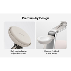 Зарядний пристрій Belkin UltraCharge Pro Wireless 3-in-1 25W sand (WIZ040KQSD)