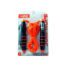 Скакалка LiveUp Digital Jump Rope LS3128 з електронним лічильником помаранчева 275 см (2016052800145)