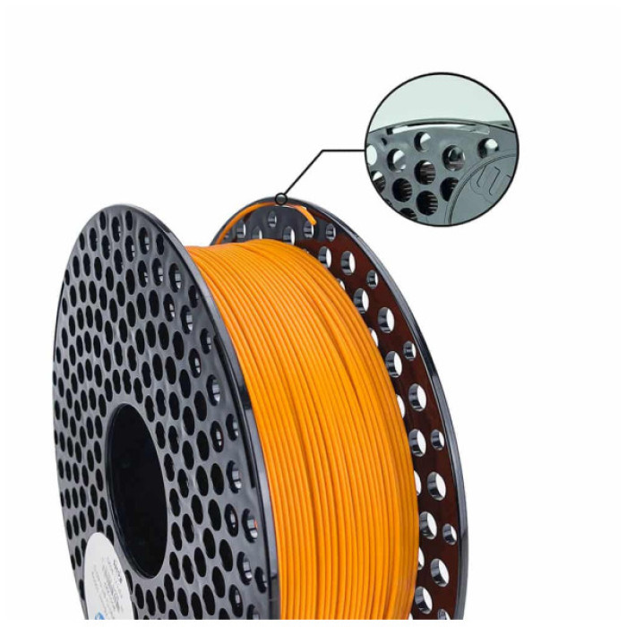 Пластик для 3D-принтера AzureFilm ABS-Plus 1,75mm 1kg ORANGE (FAP171-2008)