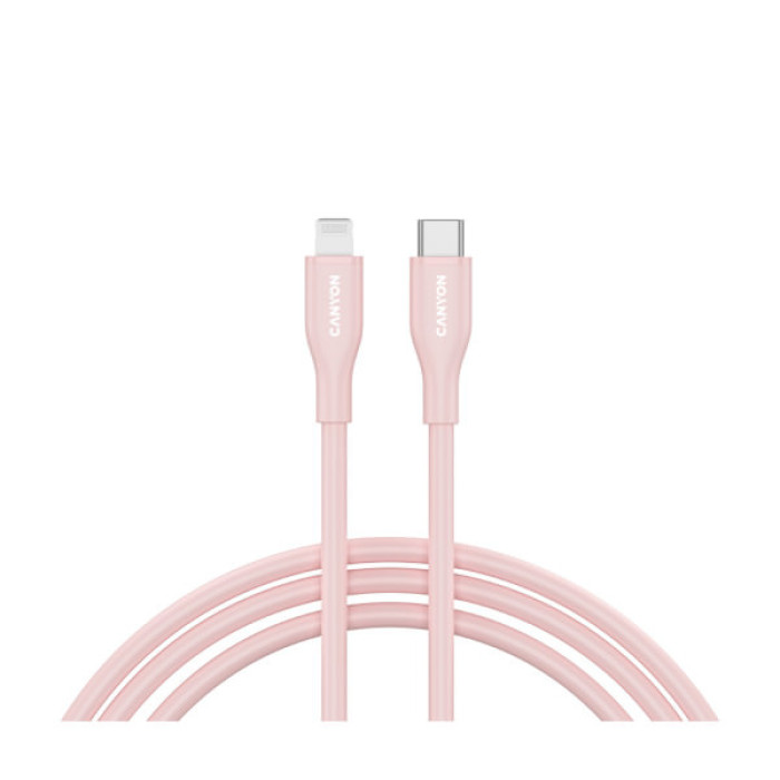 Дата кабель USB-C to Lightning 1.0m CLNM60 C-L 60W MFI Silicon Pink Canyon (CNS-CLNM60SC10PS)