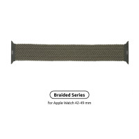 Ремінець до смарт-годинника Armorstandart Braided Solo Loop для Apple Watch 49/46/45/44/42 (Series 1-3) Inverness Green Size 6 (148 mm) (ARM58075)