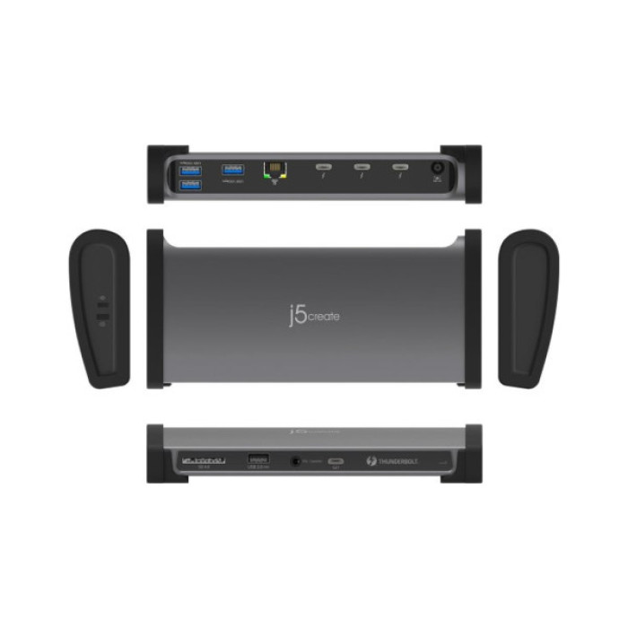 Порт-реплікатор J5create Dock-Station USB-C 11-in-1 (Thunderbolt/PD/картридер/USB-A/USB-C) (JTD562-EN)