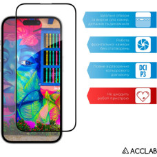 Скло захисне ACCLAB Full Glue ESD Apple iPhone 14 Pro Black (1283126542046)