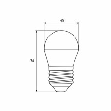 Лампочка Eurolamp LED G45 5W 530 Lm E27 3000K deco 2шт (MLP-LED-G45-05273(Amber))
