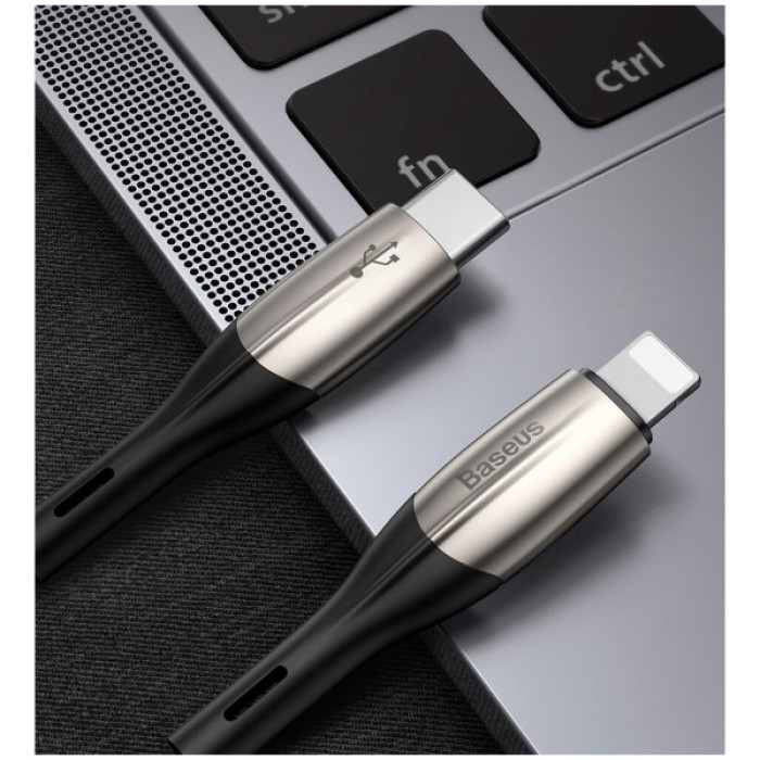 Дата кабель USB-C to Lightning 1.0m 18W black Baseus (CATLSP-01)