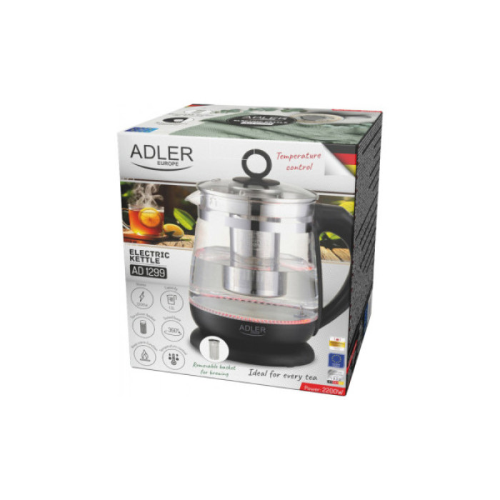 Електрочайник Adler AD 1299 black (AD1299b)