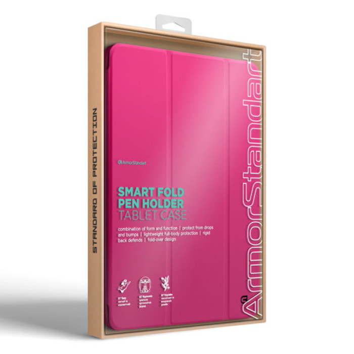 Чохол до планшета Armorstandart Smart Fold Pen Apple iPad Pro 11 (2024) Rose Red (ARM78131)