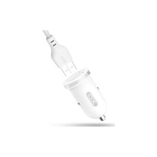 Зарядний пристрій XO 2xUSB 2.1A + cable USB to Lightning white (TZ08-L-WH)