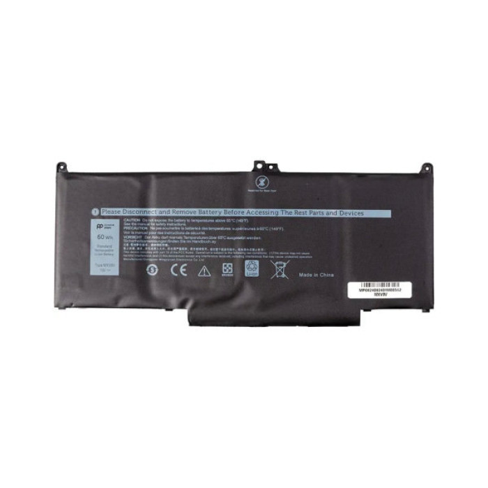 Акумулятор до ноутбука Dell Latitude 7300 MXV9V, 7800mAh (60Wh), 4cell, 7.6V, Li-ion AlSoft (A71056)