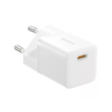 Зарядний пристрій Baseus 1xUSB-C 25W GaN5 white (P10110909213-00)