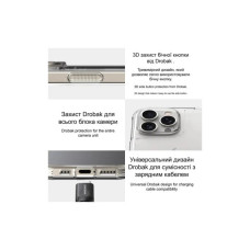 Чохол до мобільного телефона Drobak Acrylic Case with Airbag для Apple iPhone 16 Plus (949412)