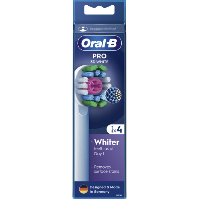 Насадка для зубної щітки Oral-B 3D White EB18pRX 4 шт (8006540847213)