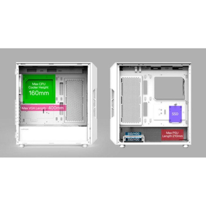 Корпус для ПК Zalman I3NEOARGBV2WHITE