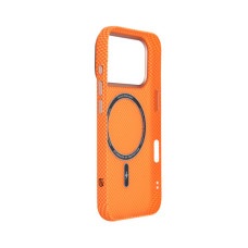 Чохол до мобільного телефона Armorstandart LikeCarbon2 SE MagCase Apple iPhone 17 Pro Kevlar Orange Rose Gold (ARM89168)