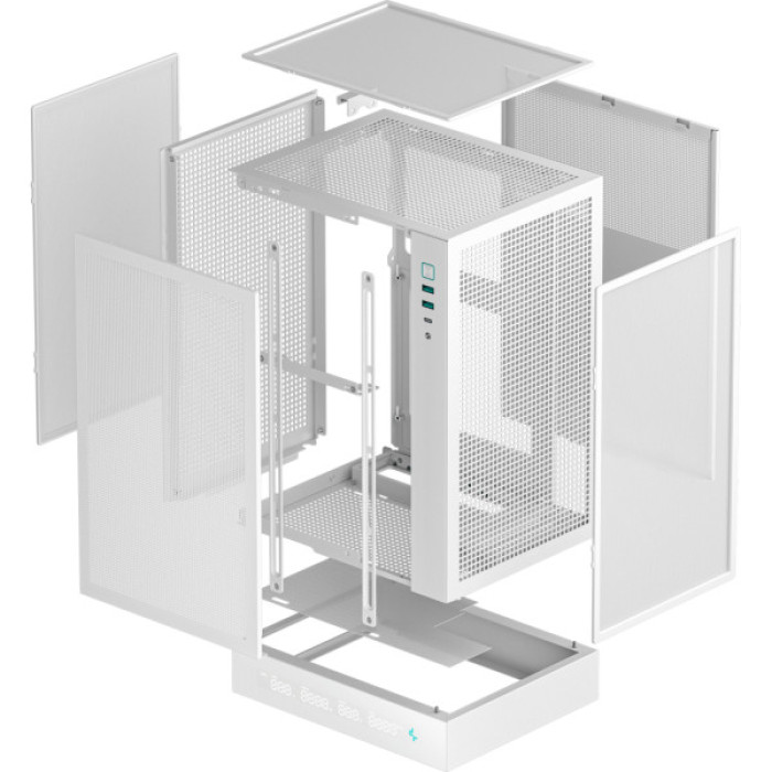 Корпус Deepcool CH170 Digital White (R-CH170-WHNPI0D-G-1)