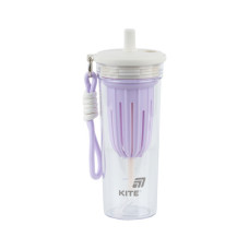 Пляшка для води Kite 650 мл, біло-ліловий (K25-1219-2)