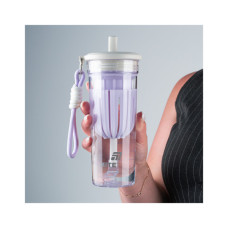 Пляшка для води Kite 650 мл, біло-ліловий (K25-1219-2)