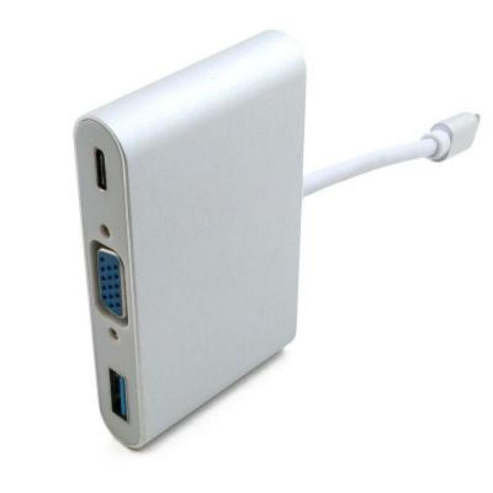 Порт-реплікатор Extradigital USB Type-C to VGA/USB 3.0/Type-C (0.15m) (KBV1690)