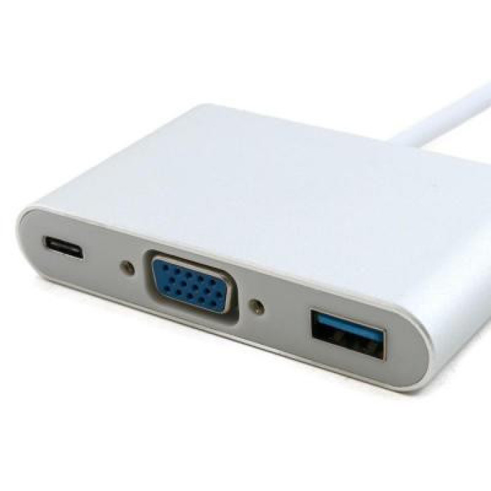 Порт-реплікатор Extradigital USB Type-C to VGA/USB 3.0/Type-C (0.15m) (KBV1690)