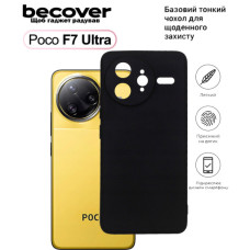 Чохол до мобільного телефона BeCover Silicone Poco F7 Ultra Black (713792)