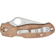Ніж Spyderco Para 3 CPM Cru-Wear Micarta Brown (C223MPCW)