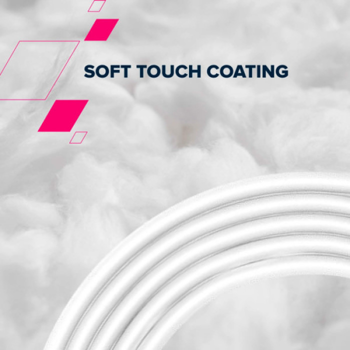 Дата кабель USB 2.0 AM to USB-C 1.2m 18W White Canyon (CNS-AC18SC12W)