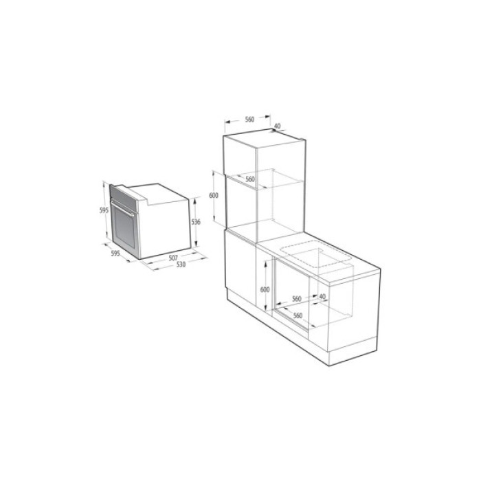 Духова шафа Gorenje BO6615E01B