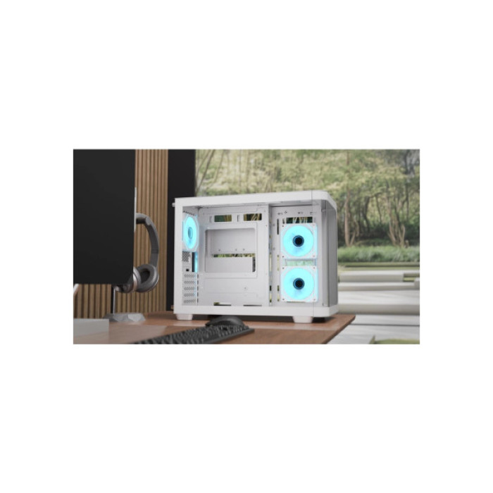 Корпус AeroCool P300C-G-WT-v1 White (ACCS-PN02033.21)