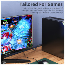 Патч-корд 10м UTP cat 6 RJ45 TopSpeed Ethernet Round Cable Black Essager (EXCWXY-JSF01)