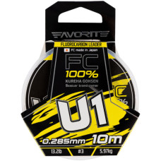 Флюорокарбон Favorite U1 FC 10m 3.0/0.285mm 13.2lb/5.97kg (1693.11.81)