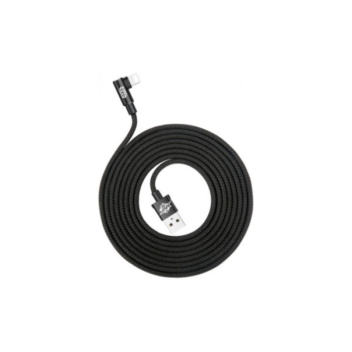 Дата кабель USB 2.0 AM to Lightning 2.0m 1.5A 90° corner black Baseus (CALMVP-A01)
