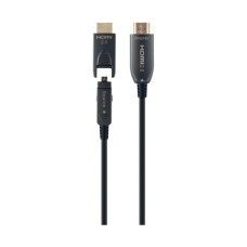 Кабель мультимедійний HDMI M to HDMI M 30.0m V2.0 AOC 4K60Hz gold Cablexpert (CCBP-HDMID-AOC-30M)