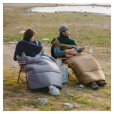 Спальний мішок Naturehike з капюшоном Sunny Day PL02 U450 CNK2550WS028, (3,9°C), лівий, блакитно-синій (6977465868428)