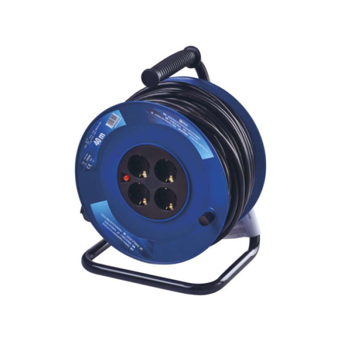 Мережевий подовжувач EMOS катушка 4 роз., 40 м (P09240M)