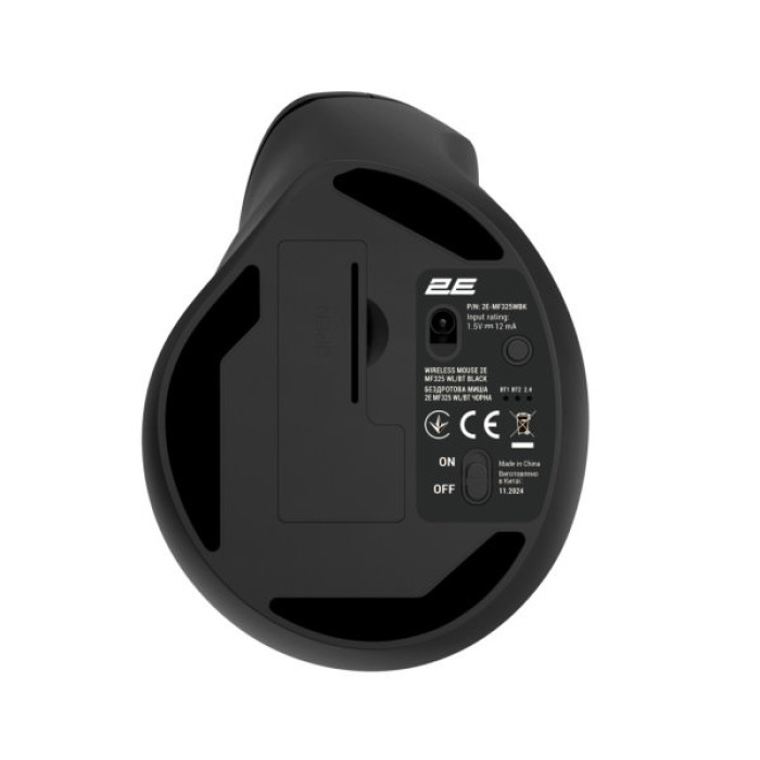 Мишка 2E MF325 Silent Wireless/Bluetooth Black (2E-MF325WBK)
