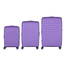 Набір валіз 2E Aero (L+M+S), лавандові (2E-SPP-AERO-SET3-LV)