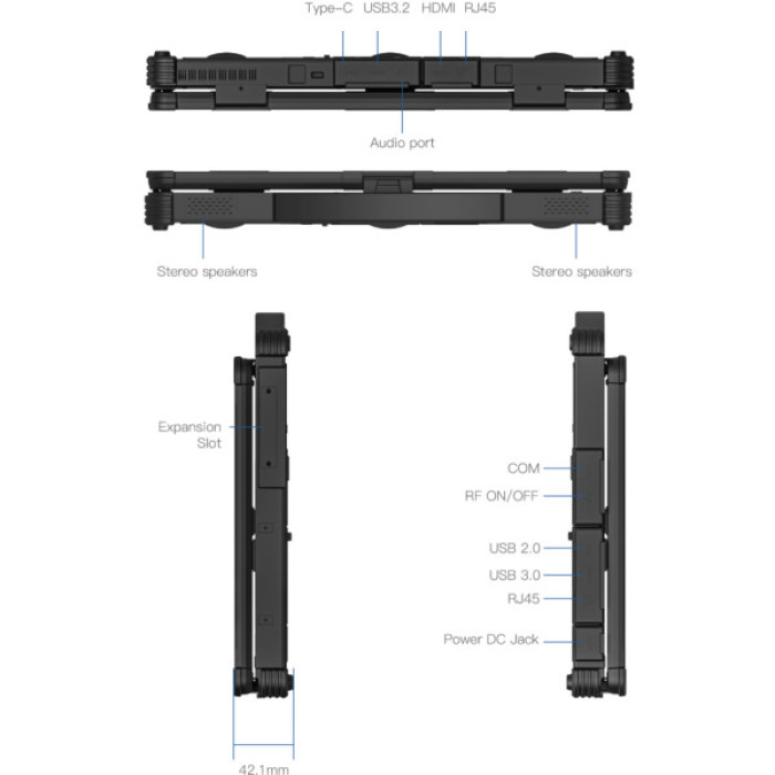Ноутбук Vinga Scout X14M (X14M-155H321024B)