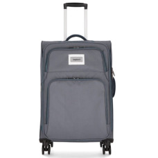 Валіза Bagland Валенсія середня 63 л сіра (835918493)